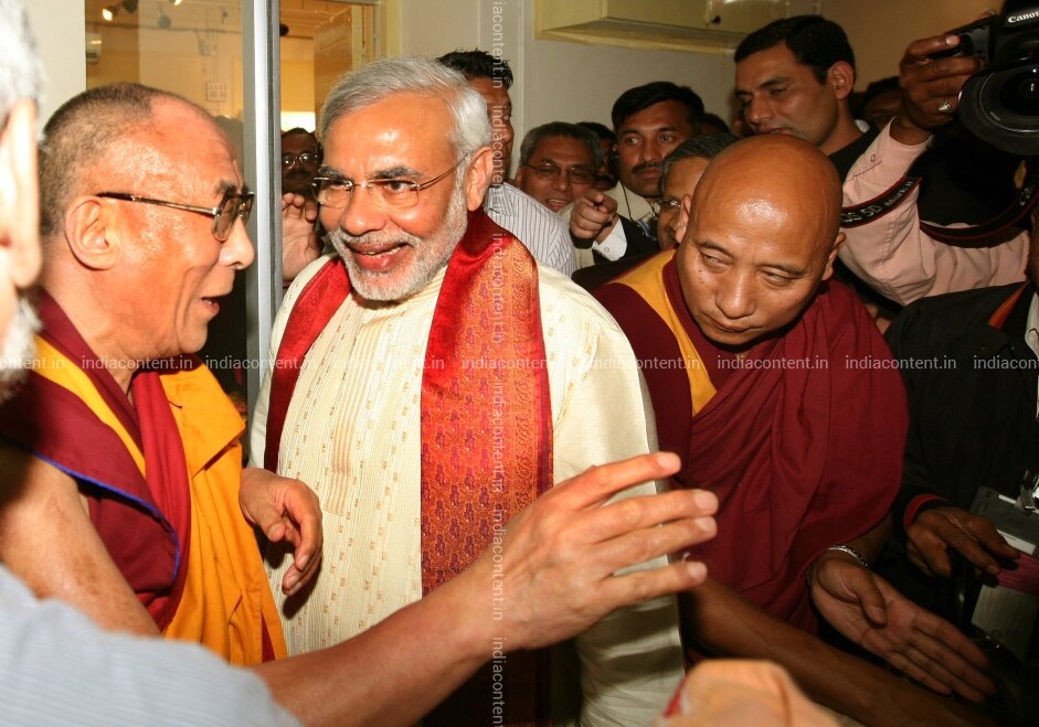 659 dalai lama spiritual leader of tibet with narendra modi chief image Dalai Lama 011810 SR 02